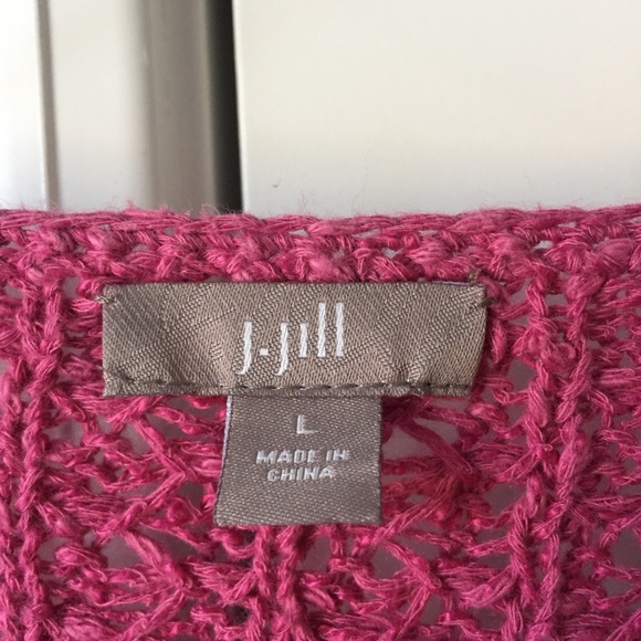 NWT pink knit J. Jill cardigan - Picture 3 of 8